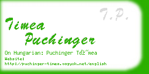 timea puchinger business card